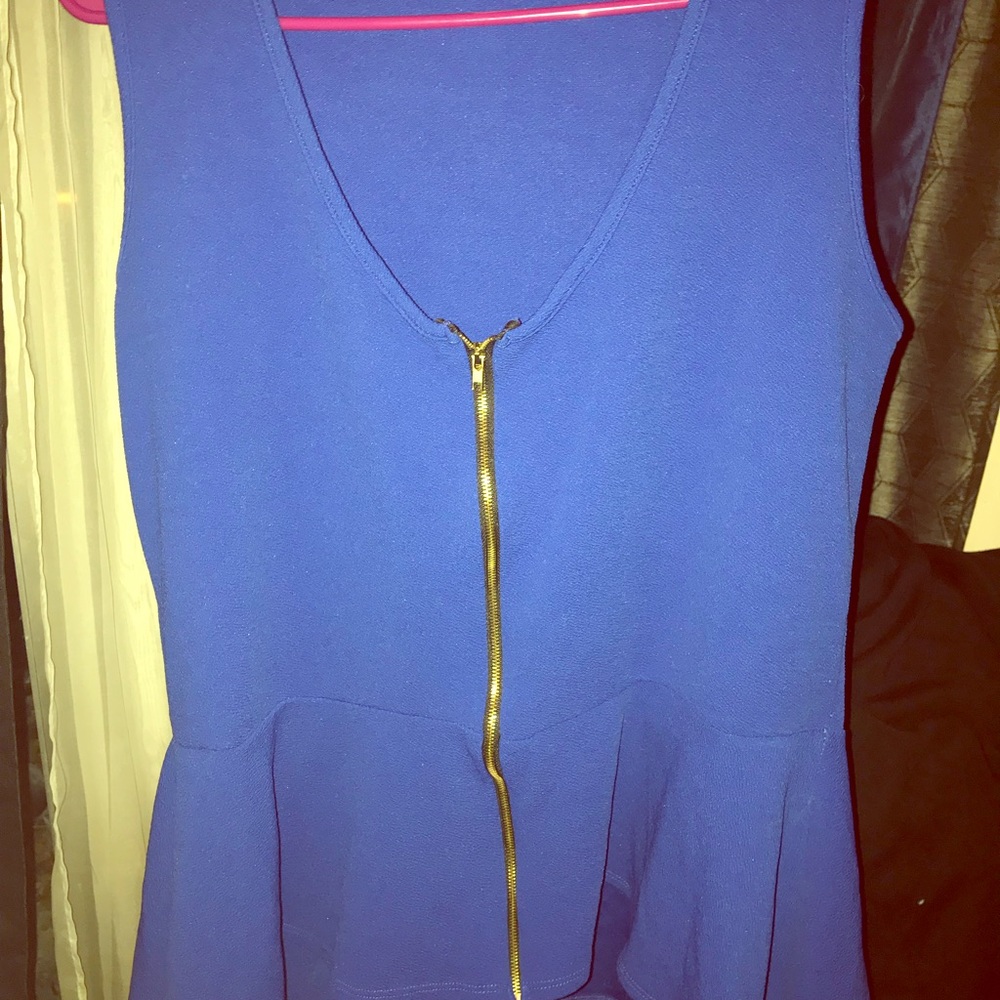 Royal Blue Peplum